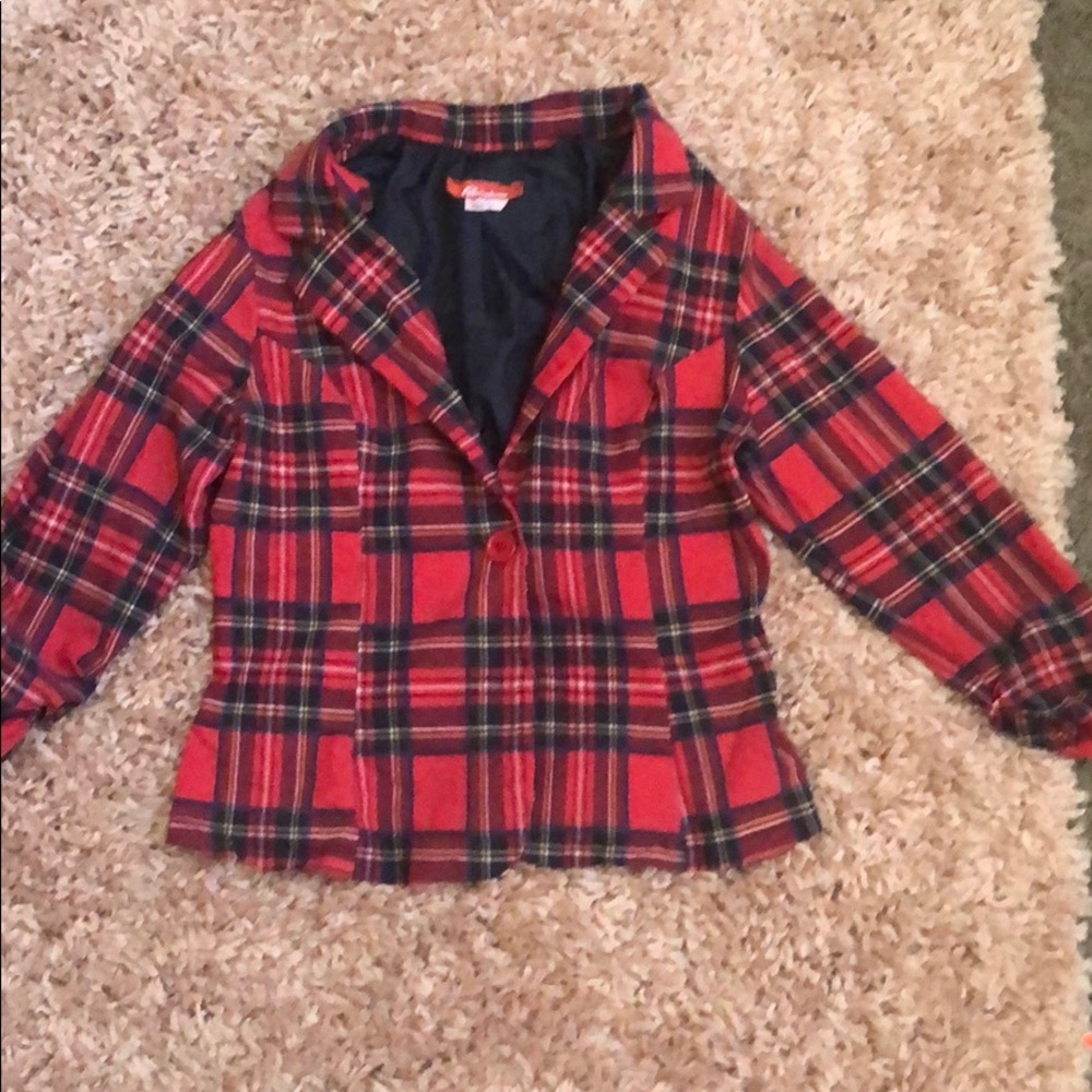 NWOT PLAID BLAZER